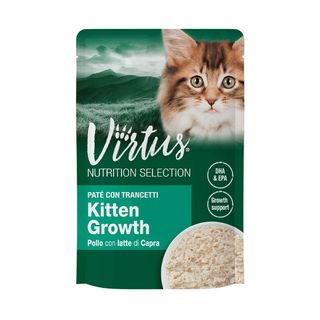 Virtus cat n.s. busta gr.70 kitten growth pollo