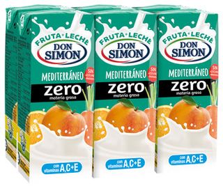 Bebida de Leche y Zumo de Frutas Mediterraneas Don Simon Max 6 X 200Ml
