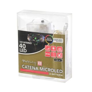 Luci di Natale - con 40 microLED a luce multicolore