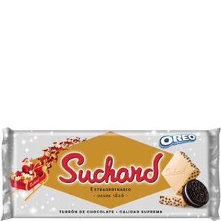 SUCHARD Turrón Chocolate Blanco Con Oreo 260 G