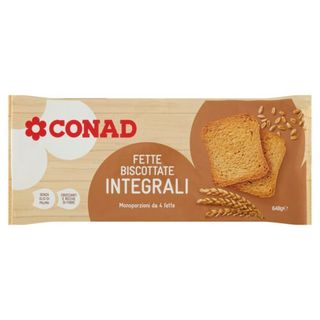 CONAD Fette Biscottate Integrali 648 g - 8003170074859