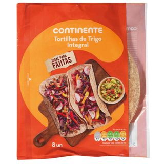 Tortilhas de Trigo Integral Continente (emb. 320 gr)