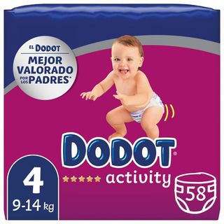 Pañales Activity Protection Talla 4 - Dodot - 58 unidades 4015400846543