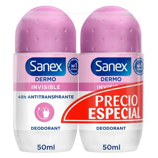 Sanex pack deo invisible roll on 50ml
