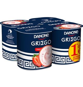 Yogur Danone Griego Fresa 4 Uds.