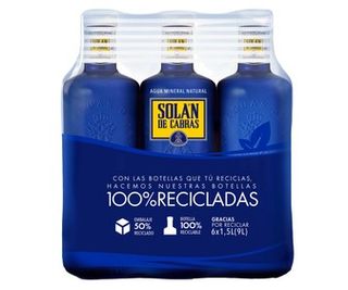Agua Mineral Solan De Cabras Pack 6X1,5 L