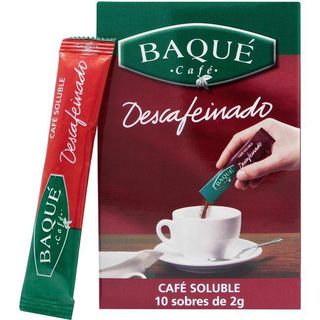 Café Soluble Descafeinado Baqué, Caja 10 Sobres (2161917)