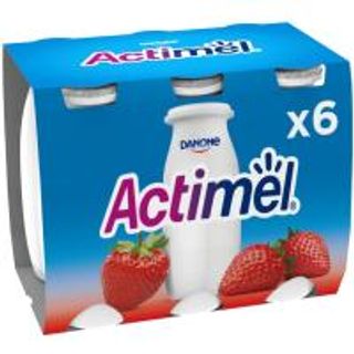 Yogur Líquido Actimel L-Casei De Fresa Danone 6X100 Ml. (8368185)