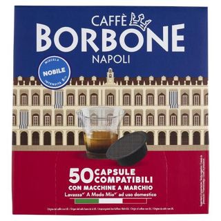 Caffè Borbone Miscela Nobile Capsule Compatibili Lavazza* A Modo Mio* ad uso domestico 50 x 7,2 g