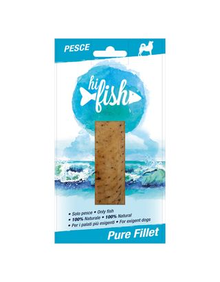 Hi fish snack dog pure fillet con pesce 25g