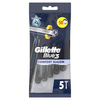 Gillette Blue3 Comfort Slalom Jednorazowa maszynka do golenia dla mężczyzn 5 szt.