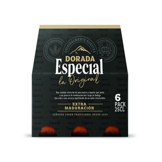 Dorada cerveza especial 6 botella pack 25 cl