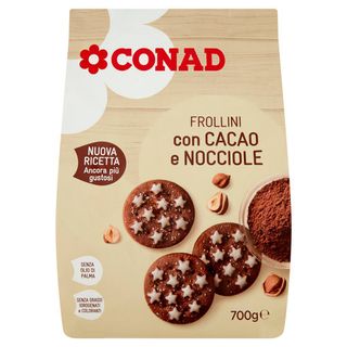 CONAD Frollini con Cacao e Nocciole 700 g - 8003170062023