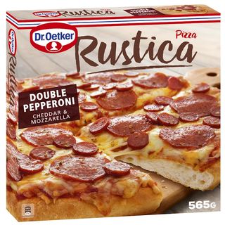 Pizza Rústica Doble Pepperoni Cheddar & Mozzarella Dr Oetker 565 Gr