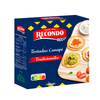 RECONDO Tostada Canapé Redonda 110 Gr Recondo