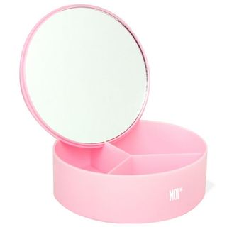 Espejo Tocador con Base Organizadora - MOI* - Rosa 8436586281717