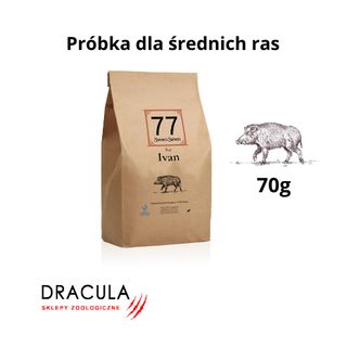 Próbka karmy 77 Petfood Ivan IV z dzikiem 70g
