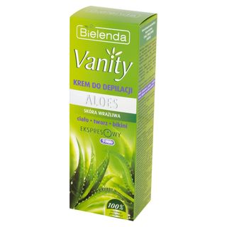 Bielenda Vanity Krem do depilacji ciała, twarzy i okolic bikini Aloes