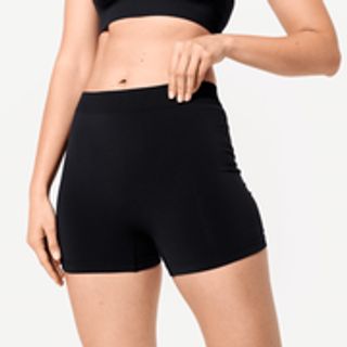 Bóxer Corto Deporte Mujer Negro Talle Alto.M Negro