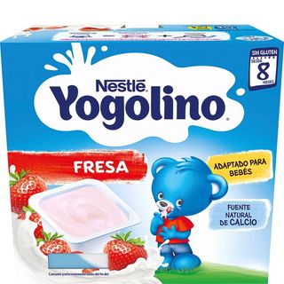 YOGOLINO Postre Lácteo Yogolino De Fresa 4X100 Ml