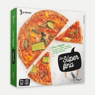 Pizza Vegetal La Súper Fina Caja 440 Gr.
