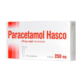 Paracetamol Hasco, 250 mg, czopki, 10 szt.