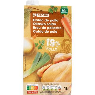 Caldo 19 % De Pollo Eroski, 1 L. (25669789)