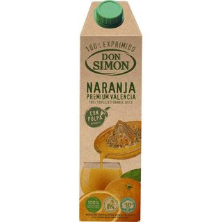 Zumo De Naranja Exprimida Con Pulpa Don Simon, Brik 1 Litro