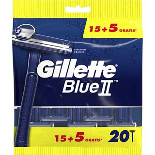 GILLETTE Maquinilla Desechable Blue Ii 15+5 Unidades
