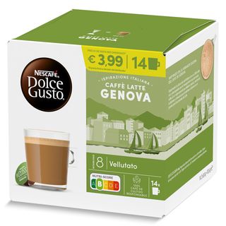 Café Con Leche En Cápsulas Genova Nescafé Dolce Gusto Caja 14 Unidades