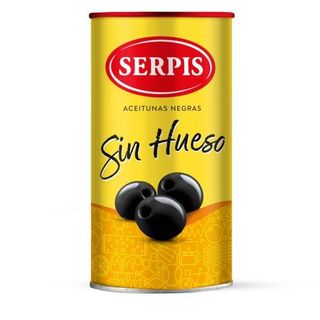 Serpis Aceituna Negra Sin Hueso, 130Gr