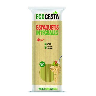 Ecocesta espaguetis integales bio paquete 500 g