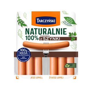 Tarczyński Parówki z szynki Naturalnie 100%, 200 g