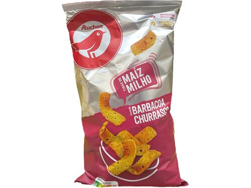 TIRAS AUCHAN DE MILHO SABOR CHURRASCO 150G