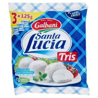 S.Lucia Mozzarella Tris 3X125 G