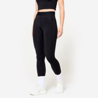 Leggings Entrenamiento Mujer Negro Cintura Elástica.XL / W35 L31 Negro