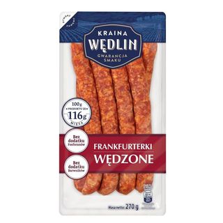 Kraina Wędlin Frankfurterki wędzone 270 g