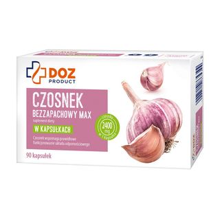 DOZ Product Czosnek bezzapachowy Max, kapsułki, 90 szt.