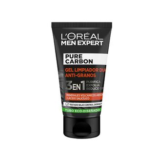 Gel Limpiador Antigranos Men Expert Pure Carbon, Tubo 100 Ml. (3600523979271)