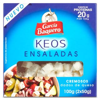 Queso En Dados Para Ensaladas García Baquero Tarrina 2 X 50 G