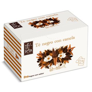 Té Negro Con Canela Dia Tetería 25 Unidades