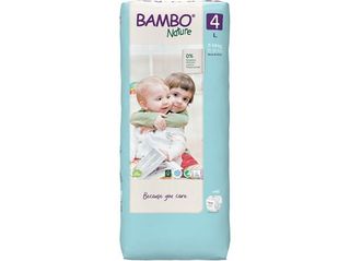 FRALDAS BAMBO NATURE 4-L 7-14 KG 48UN