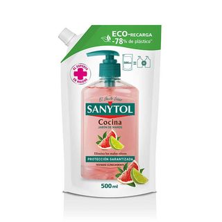SANYTOL Recambio Jabón De Manos Cocina 500Ml (8411135007215)