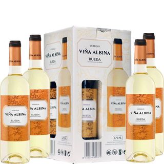 VIÑA ALBINA Vino Blanco D.O. Rueda Pack 4 X 0 75 L