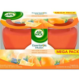 Vela Duplo Air Wick Base Antitabaco 2 Uds.