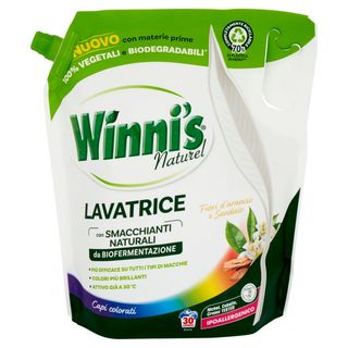 Winni's Naturel Lavatrice Capi Colorati Fiori D'arancio E Sandalo 30 Lavaggi 1,35 L - 000364652