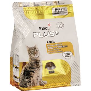 Com.Gato Adulto Pollo Arroz Verduras, Paquete 800 G