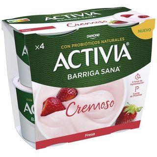 Cremoso De Fresa Activia, Pack 4X115 Gr. (24955494)