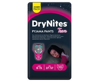 Pañales de Noche Drynites Talla 8 Niñas 13 Uds.