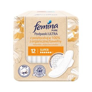 Femina Pure Podpaski Ultra Super, 12 szt.